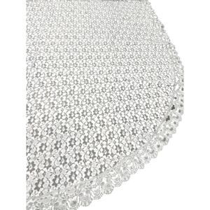 Tablecloth Lace Oval Floral Flowers 86'Lx60"Wide Vintage Jewish Chuppah‎